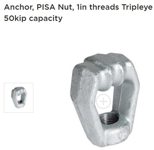 Eyenut Tripleye HS 1in
